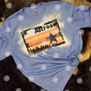 COPY - Houston Astros baseball tee bleached T shi…